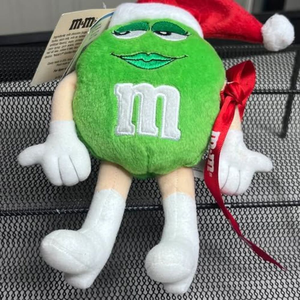 M&M's Green Character Christmas Plush Ornament